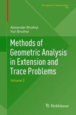 Brudnyi, Alexander - Methods of Geometric Analysis in Extension and Trace Problems, e-kirja