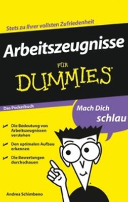 Schimbeno, Andrea - Arbeitszeugnisse für Dummies Das Pocketbuch, ebook