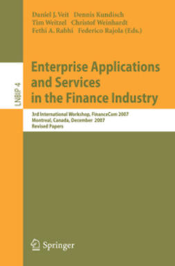 Kundisch, Dennis - Enterprise Applications and Services in the Finance Industry, ebook