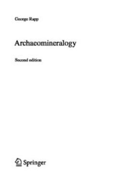 Rapp, George - Archaeomineralogy, ebook