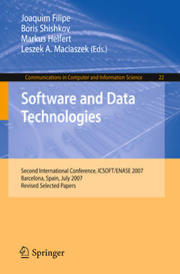 Filipe, Joaquim - Software and Data Technologies, ebook