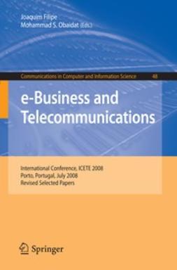 Filipe, Joaquim - e-Business and Telecommunications, e-kirja