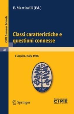 Martinelli, E. - Classi caratteristiche e questioni connesse, ebook