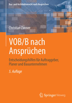 Zanner, Christian - VOB/B nach Ansprüchen, e-bok