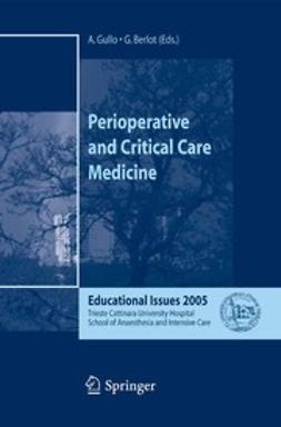 Berlot, Giorgio - Perioperative and Critical Care Medicine, ebook