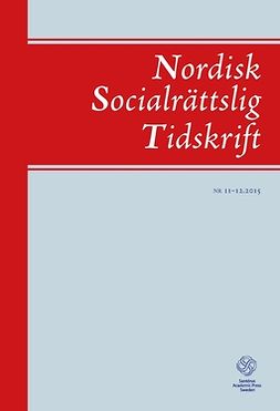 Westerhäll, Lotta Vahlne - Nordisk Socialrättslig Tidskrift 11–12, 2015, e-bok