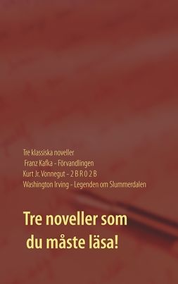 Irving, Washington - Förvandlingen, 2 B R 0 2 B och Legenden om Slummerdalen: Tre klassiska noveller av F. Kafka, K. Vonnegut och W. Irving., e-kirja