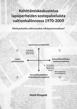 Rimpelä, Matti - Kehittämiskeskustelua lapsiperheiden sostepalveluista valtionhallinnossa 1970-2009.: Mistä puhuttiin, mikä muuttui, mikä pysyi ennallaan?, e-kirja