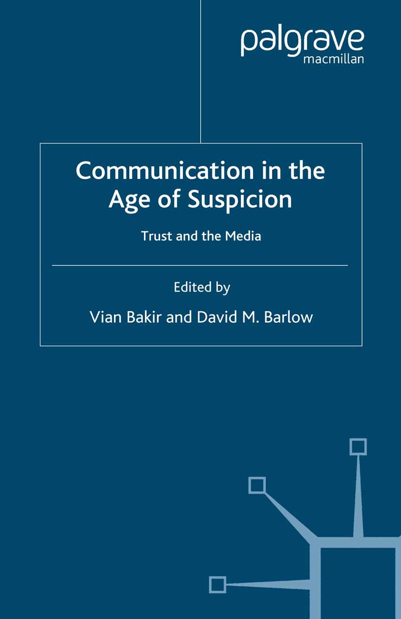 Bakir, Vian - Communication in the Age of Suspicion, ebook