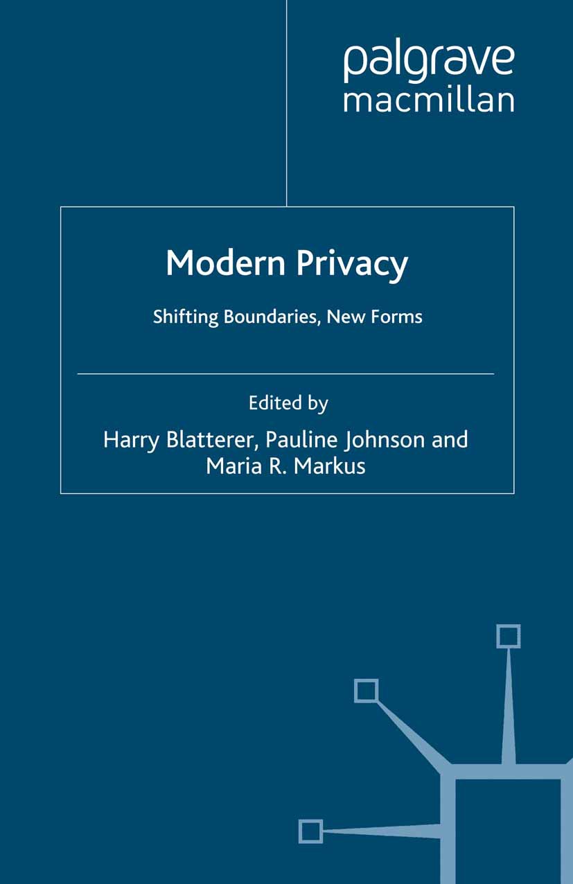 Blatterer, Harry - Modern Privacy, ebook