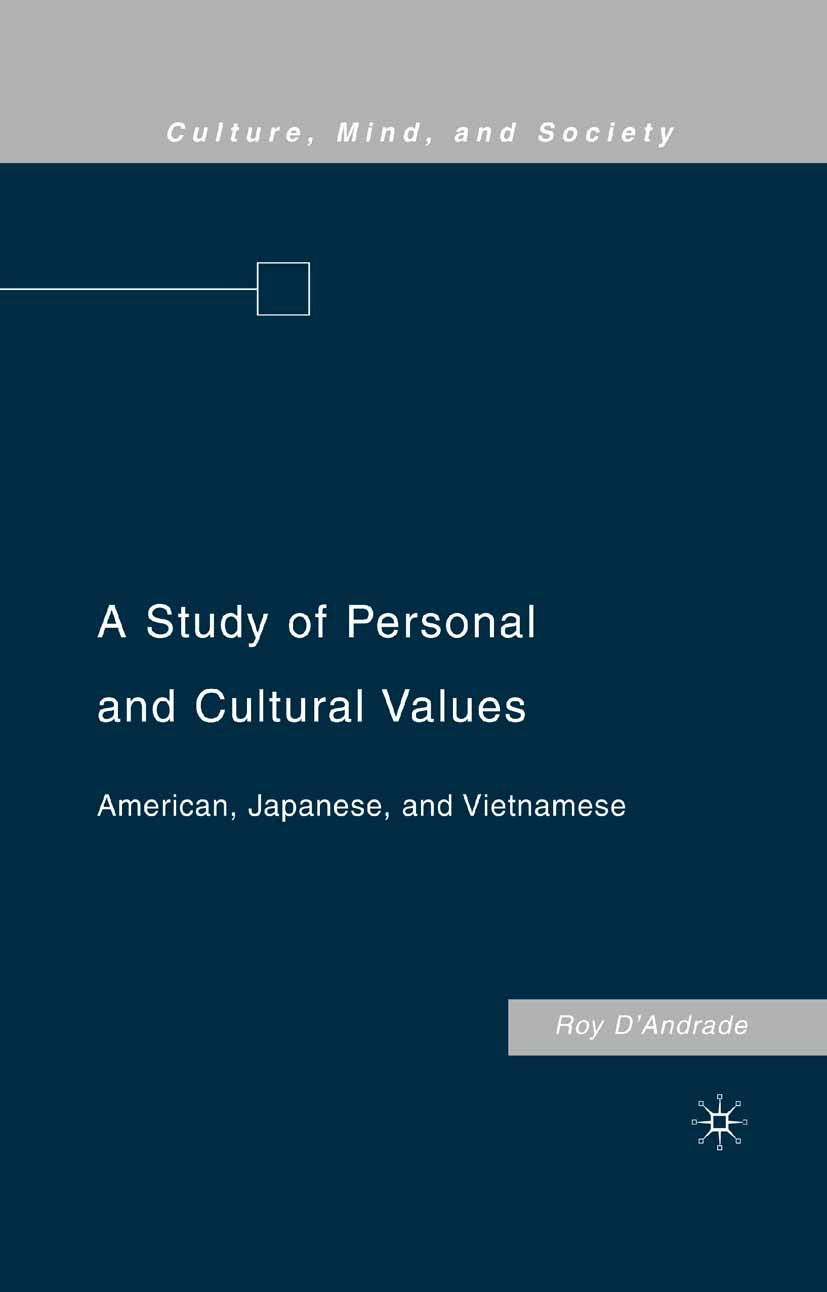 D’Andrade, Roy - A Study of Personal and Cultural Values, e-bok