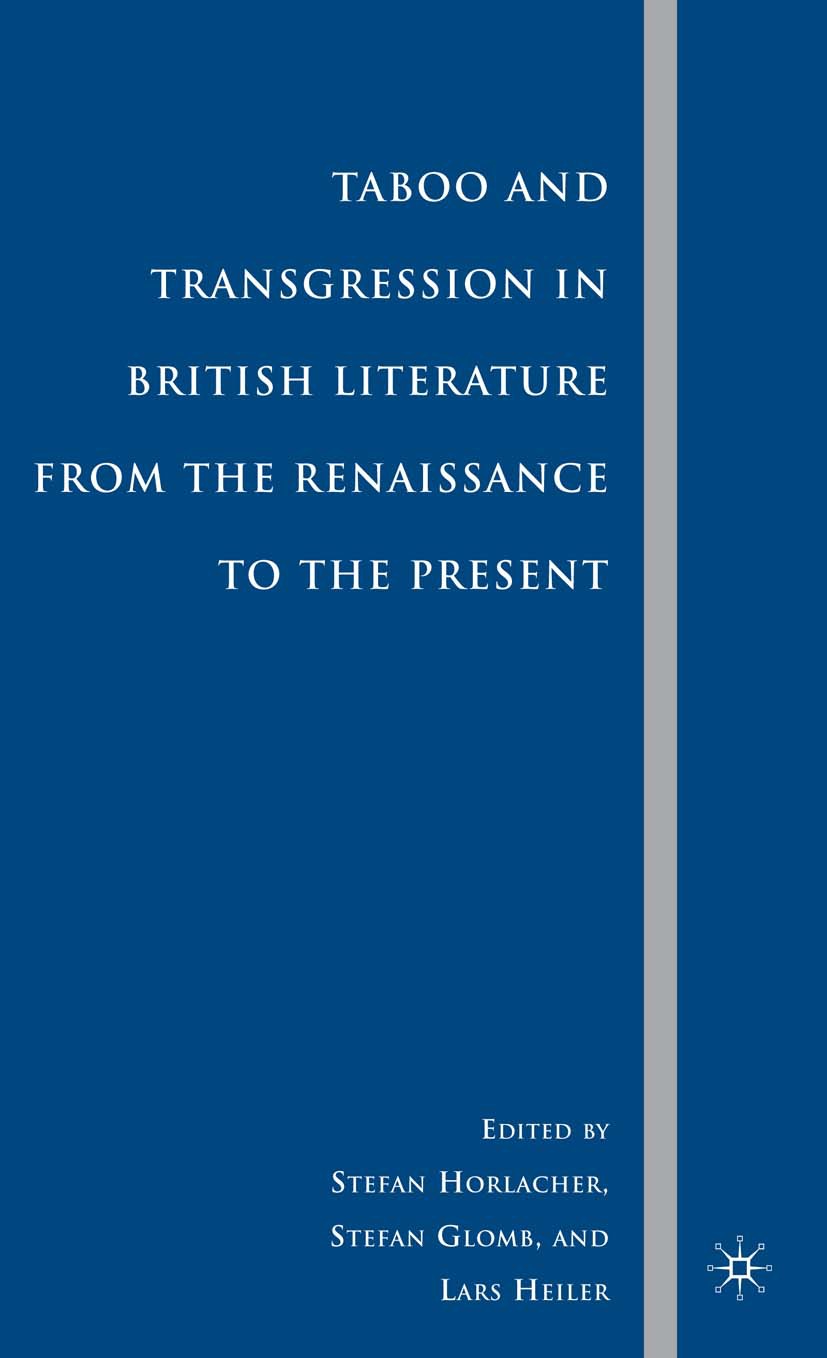 Glomb, Stefan - Taboo and Transgression in British Literature from the Renaissance to the Present, ebook