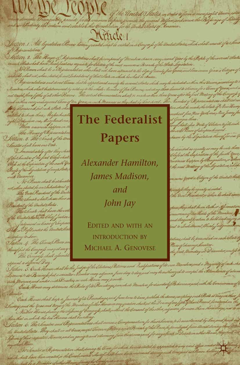 Hamilton, Alexander - The Federalist Papers, e-kirja