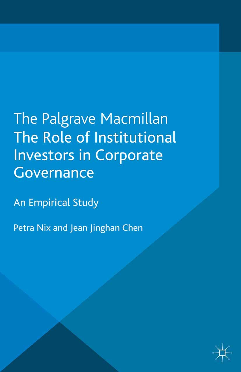 Chen, Jean Jinghan - The Role of Institutional Investors in Corporate Governance, ebook