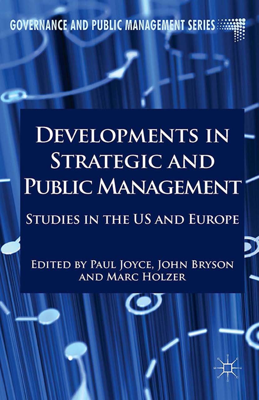 Bryson, John M. - Developments in Strategic and Public Management, e-kirja