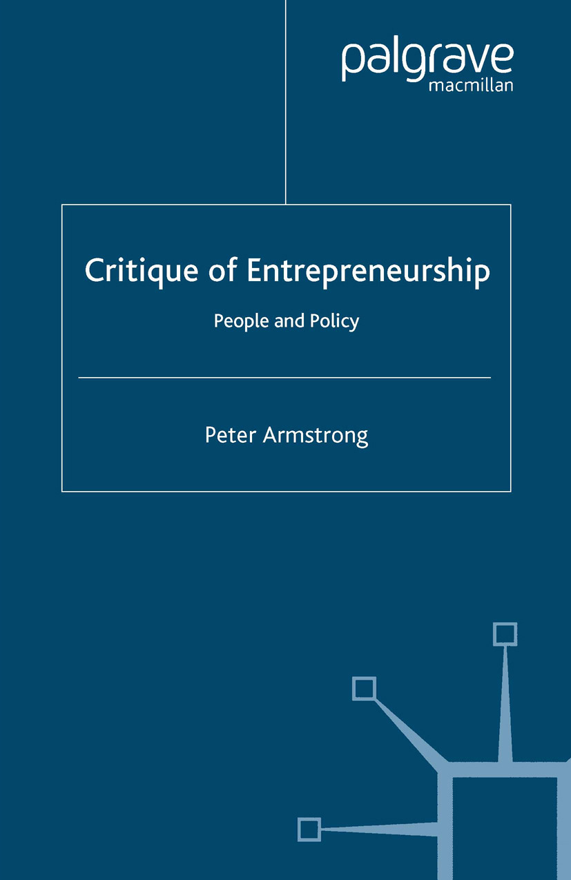 Armstrong, Peter - Critique of Entrepreneurship, ebook