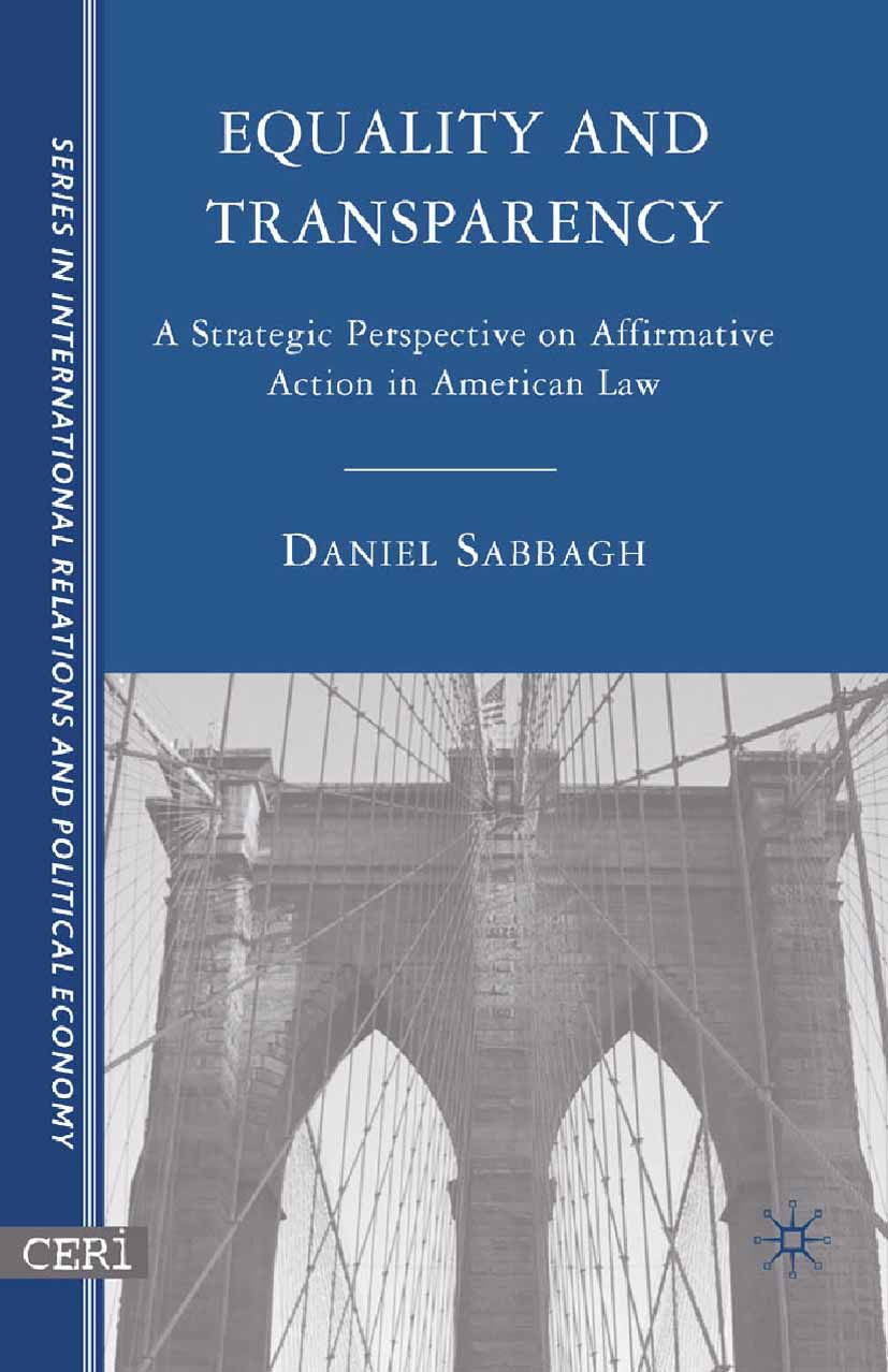 Sabbagh, Daniel - Equality and Transparency, ebook