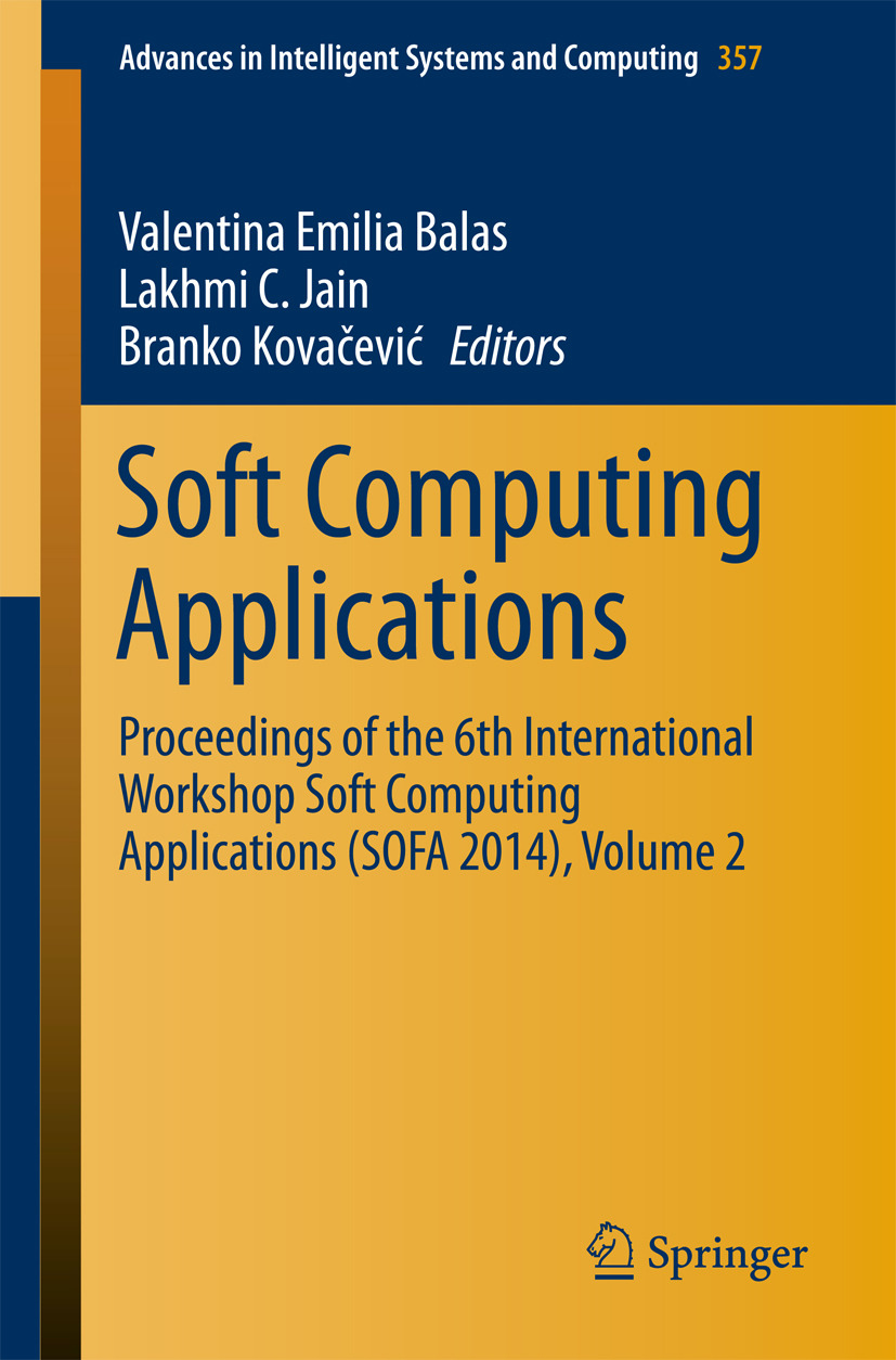 Balas, Valentina Emilia - Soft Computing Applications, ebook