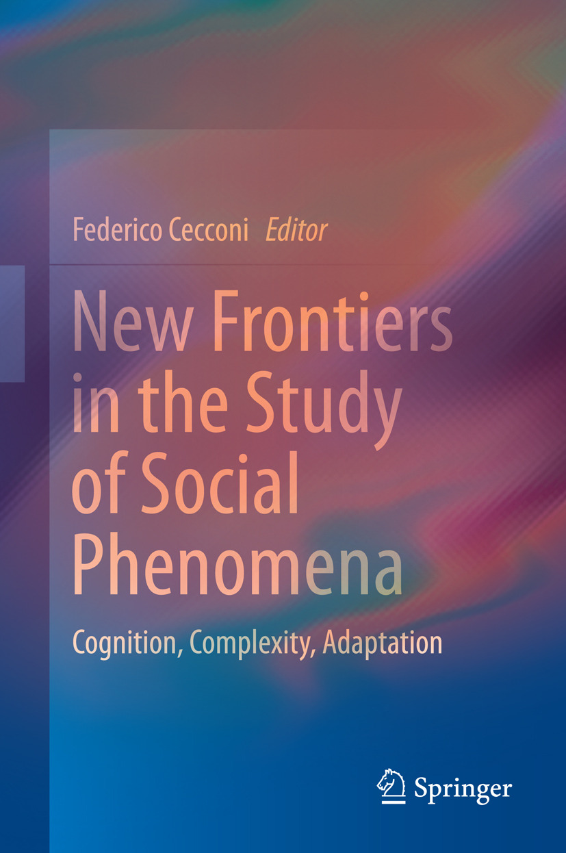 Cecconi, Federico - New Frontiers in the Study of Social Phenomena, e-bok