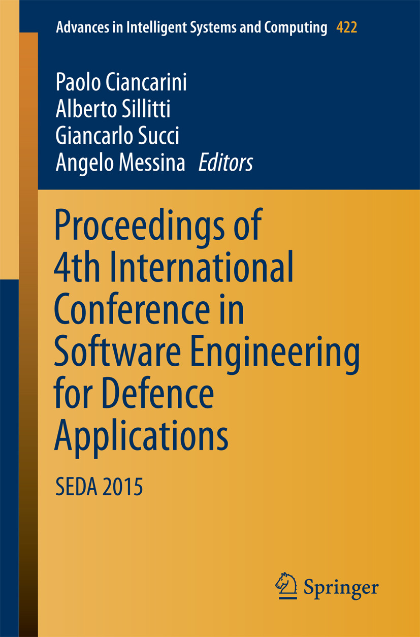 Ciancarini, Paolo - Proceedings of 4th International Conference in Software Engineering for Defence Applications, e-bok