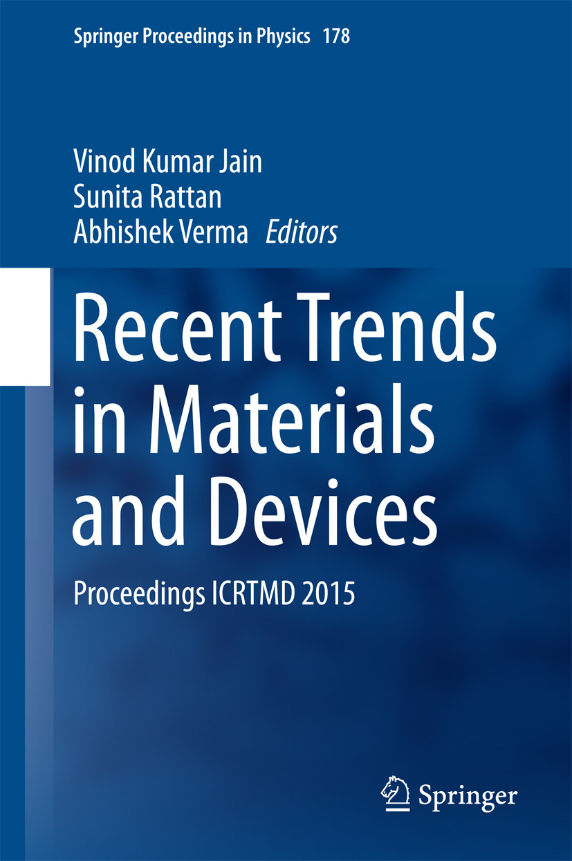 Jain, Vinod Kumar - Recent Trends in Materials and Devices, e-bok