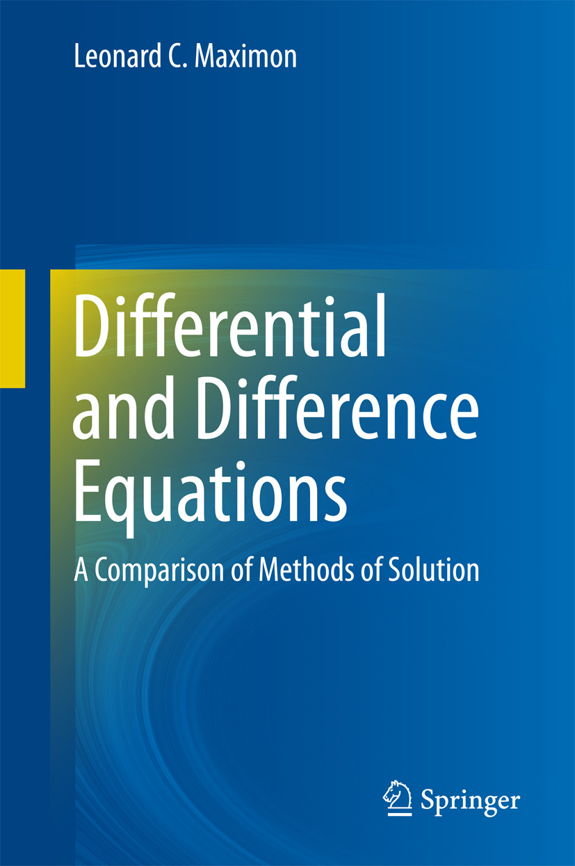 Maximon, Leonard C. - Differential and Difference Equations, ebook