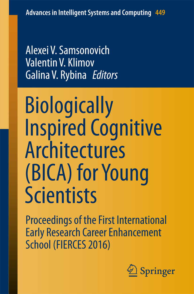 Klimov, Valentin V. - Biologically Inspired Cognitive Architectures (BICA) for Young Scientists, e-bok