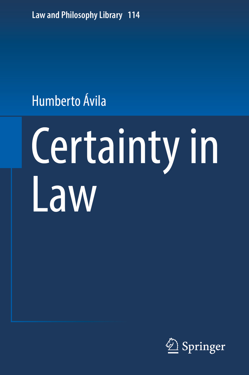 Ávila, Humberto - Certainty in Law, ebook