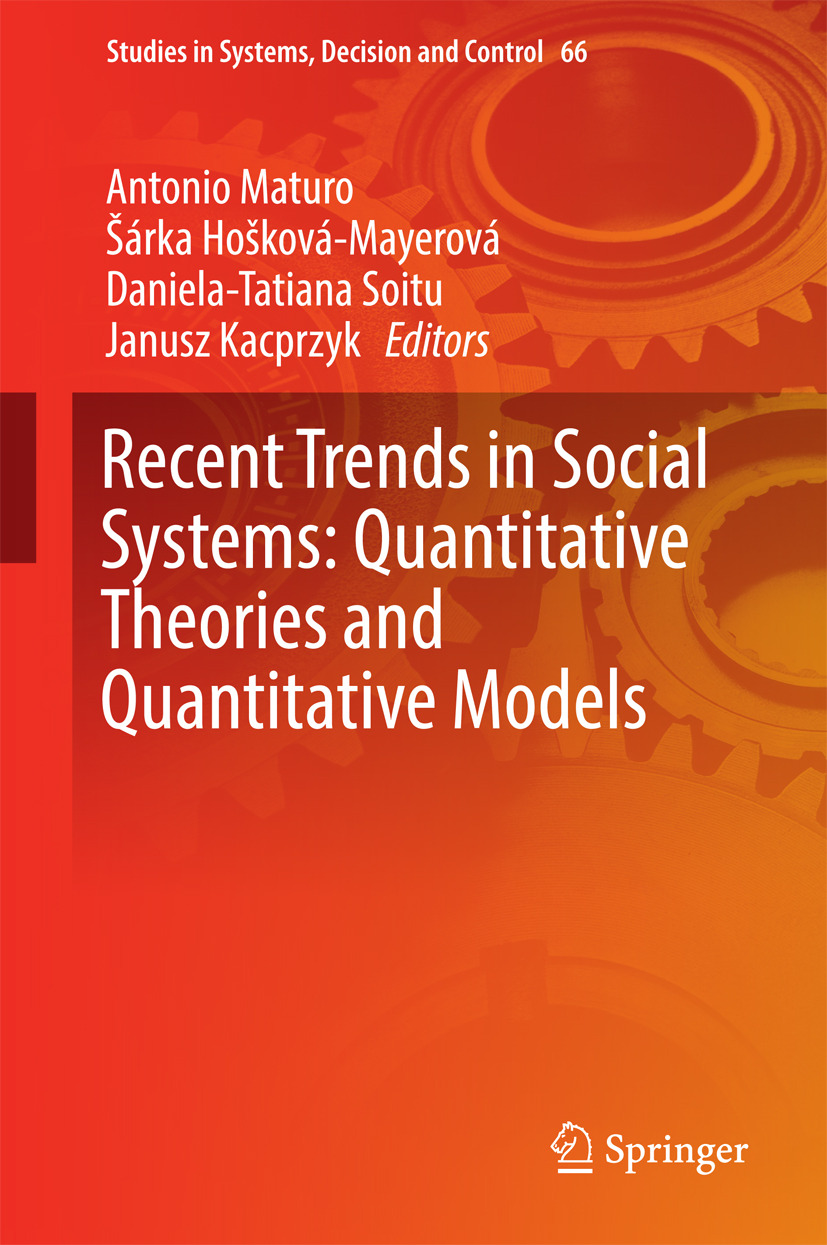 Hošková-Mayerová, Šárka - Recent Trends in Social Systems: Quantitative Theories and Quantitative Models, ebook