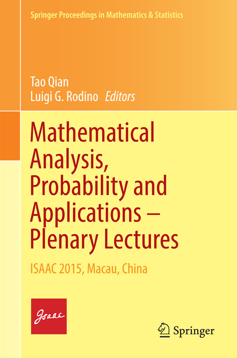 Qian, Tao - Mathematical Analysis, Probability and Applications – Plenary Lectures, e-kirja