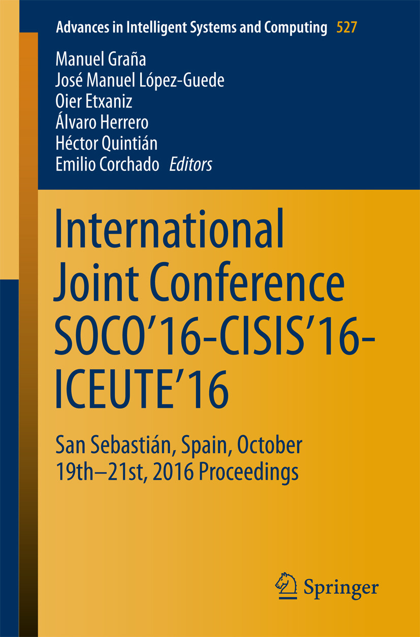 Corchado, Emilio - International Joint Conference SOCO’16-CISIS’16-ICEUTE’16, ebook