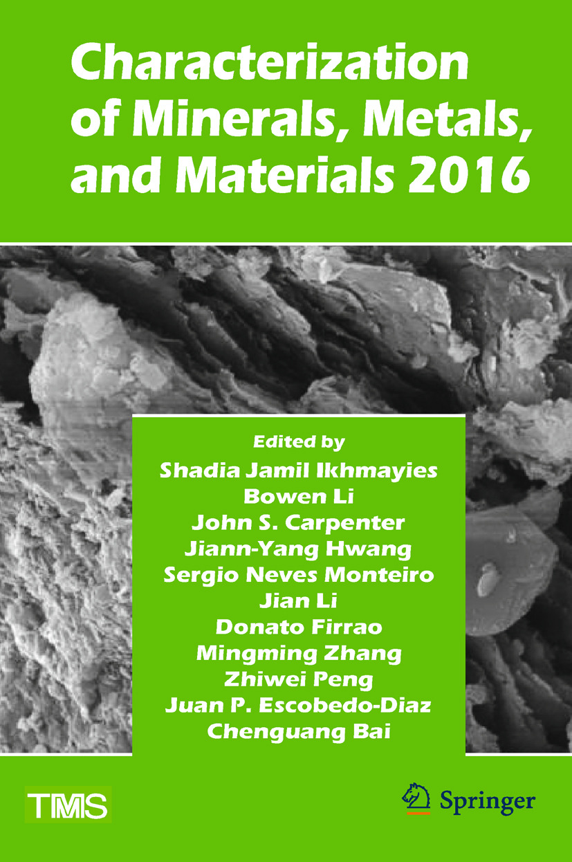 Bai, Chenguang - Characterization of Minerals, Metals, and Materials 2016, ebook