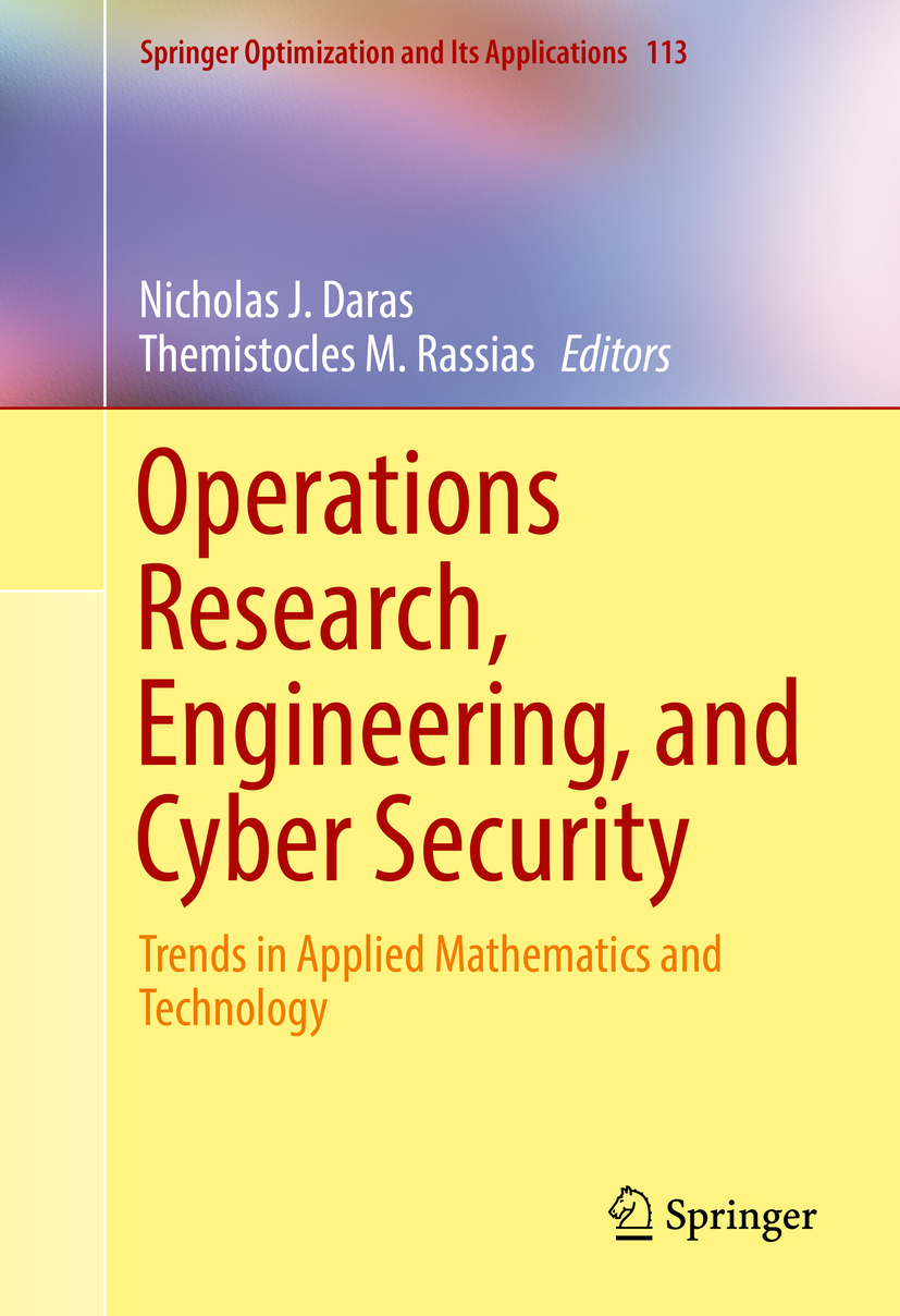 Daras, Nicholas J. - Operations Research, Engineering, and Cyber Security, ebook