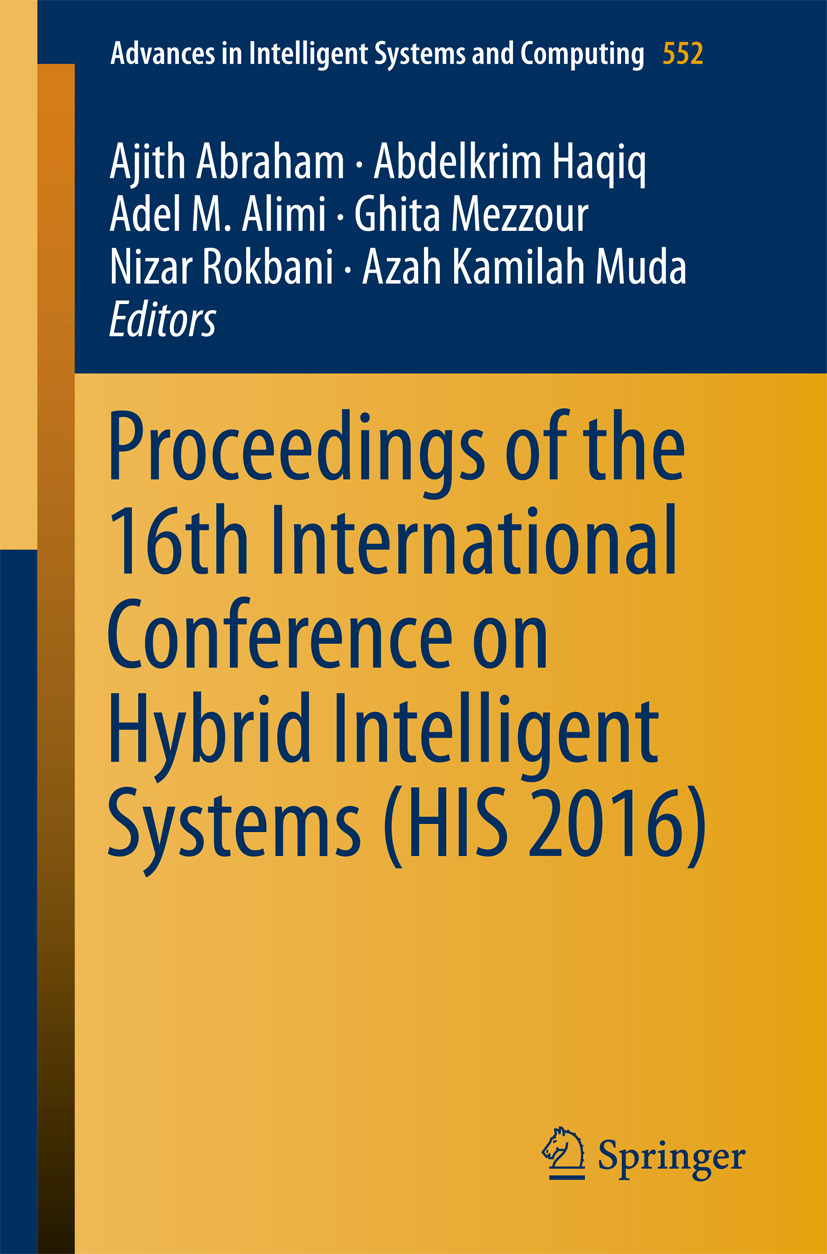 Abraham, Ajith - Proceedings of the 16th International Conference on Hybrid Intelligent Systems (HIS 2016), ebook