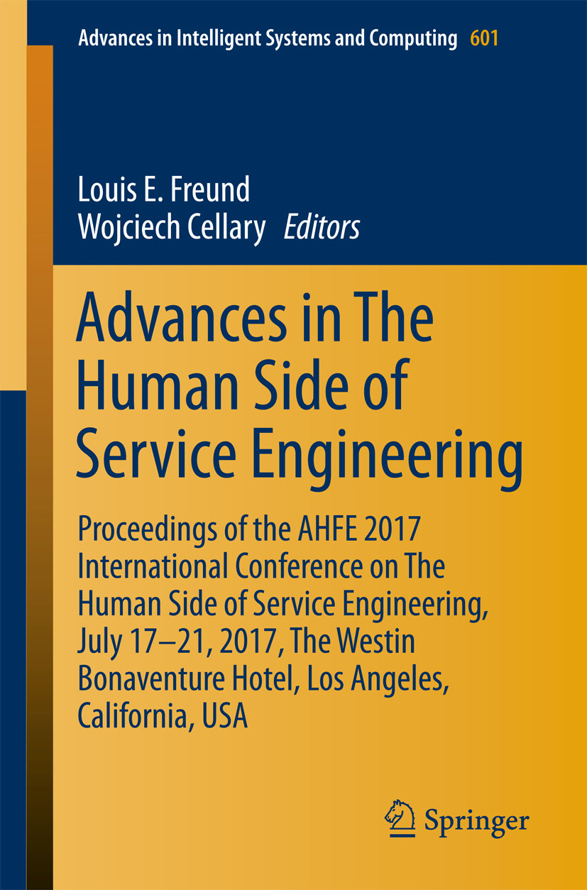 Cellary, Wojciech - Advances in The Human Side of Service Engineering, e-bok