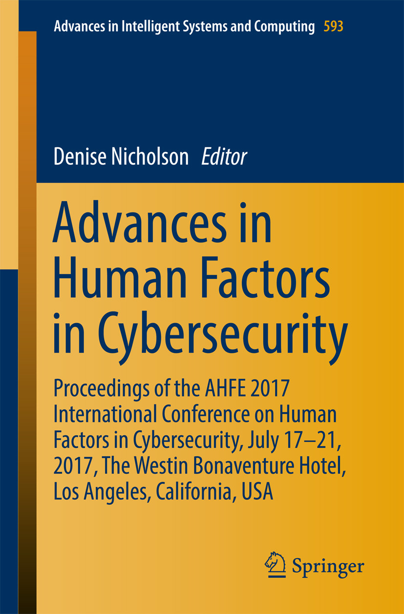 Nicholson, Denise - Advances in Human Factors in Cybersecurity, ebook