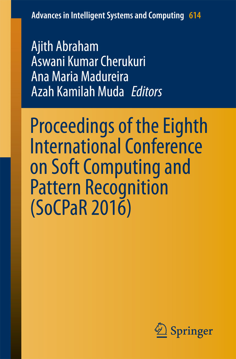 Abraham, Ajith - Proceedings of the Eighth International Conference on Soft Computing and Pattern Recognition (SoCPaR 2016), ebook