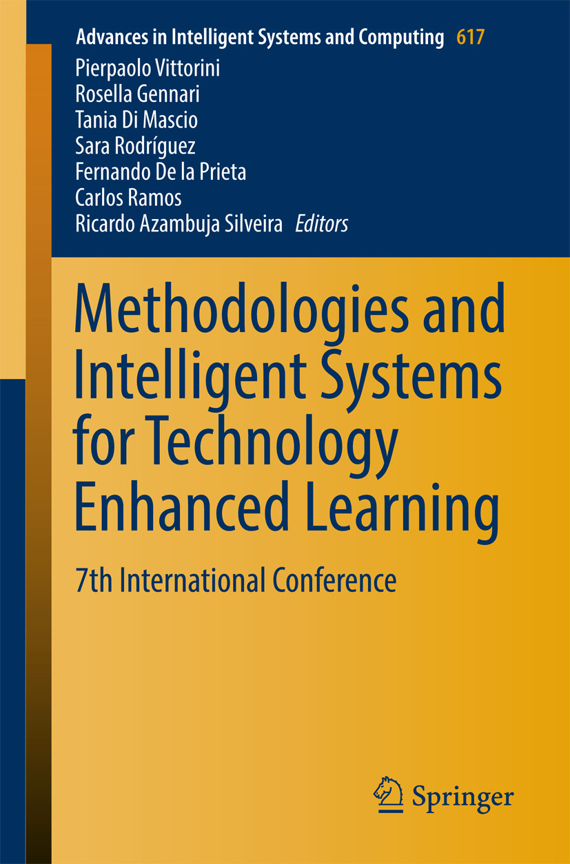 Gennari, Rosella - Methodologies and Intelligent Systems for Technology Enhanced Learning, ebook