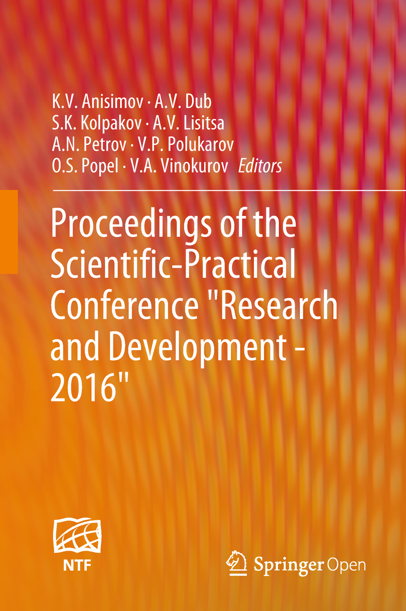 Anisimov, K. V. - Proceedings of the Scientific-Practical Conference "Research and Development - 2016", ebook