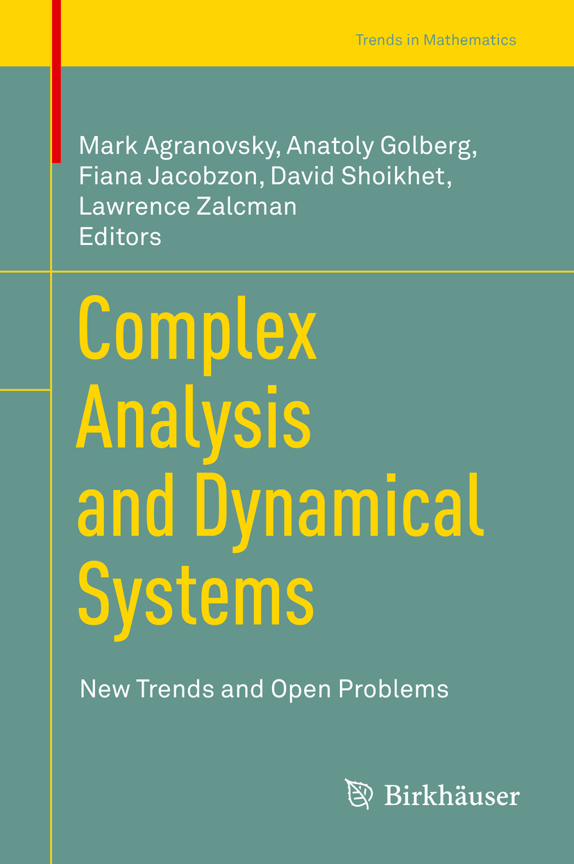 Agranovsky, Mark - Complex Analysis and Dynamical Systems, e-kirja