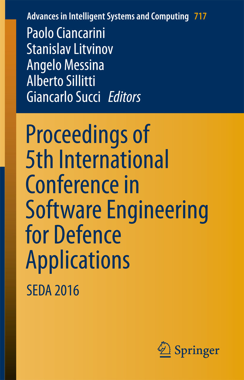 Ciancarini, Paolo - Proceedings of 5th International Conference in Software Engineering for Defence Applications, ebook