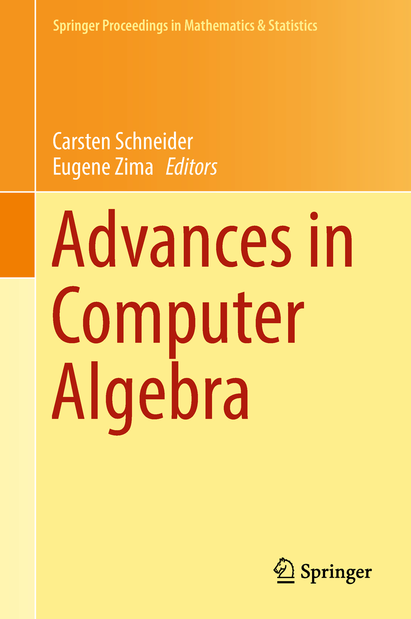 Schneider, Carsten - Advances in Computer Algebra, e-bok