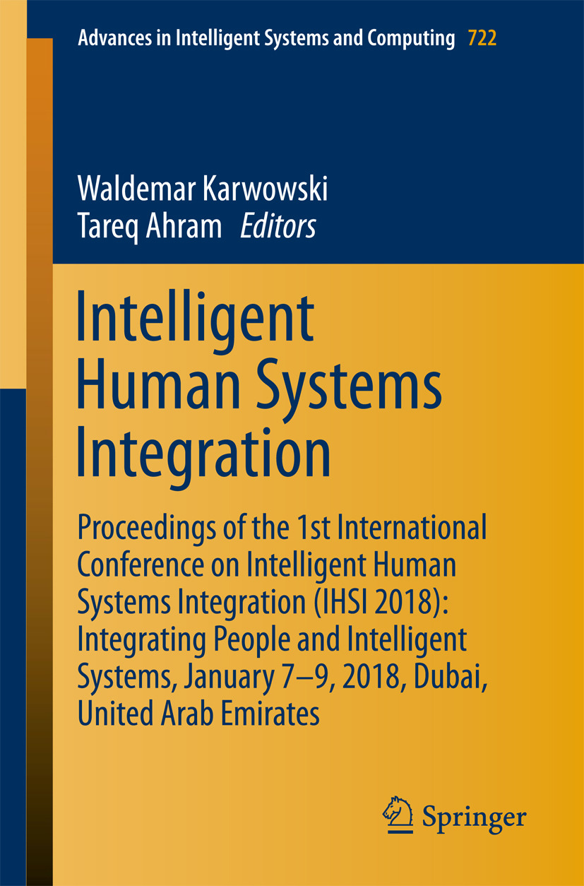 Ahram, Tareq - Intelligent Human Systems Integration, ebook