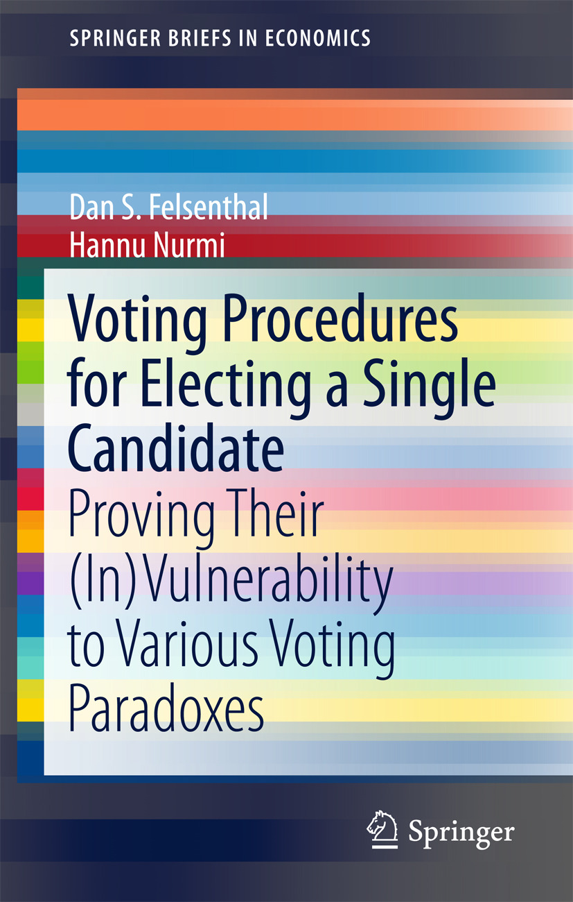 Felsenthal, Dan S. - Voting Procedures for Electing a Single Candidate, ebook