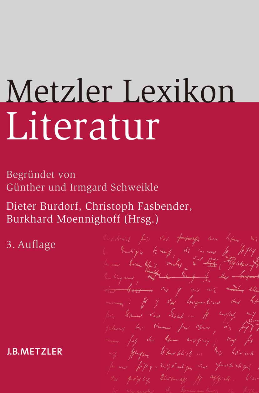 Burdorf, Dieter - Metzler Lexikon Literatur, e-bok