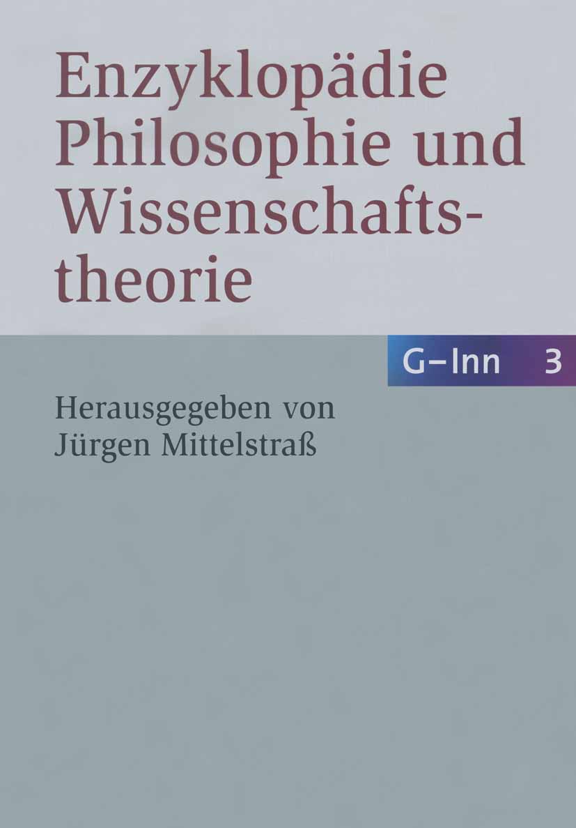 Mittelstraß, Jürgen - Enzyklopädie Philosophie und Wissenschaftstheorie, e-bok