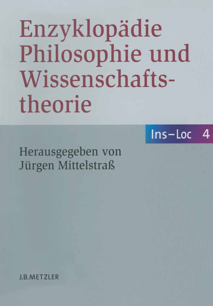 Mittelstraß, Jürgen - Enzyklopädie Philosophie und Wissenschaftstheorie, ebook