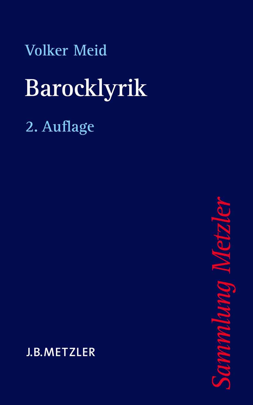 Meid, Volker - Barocklyrik, ebook