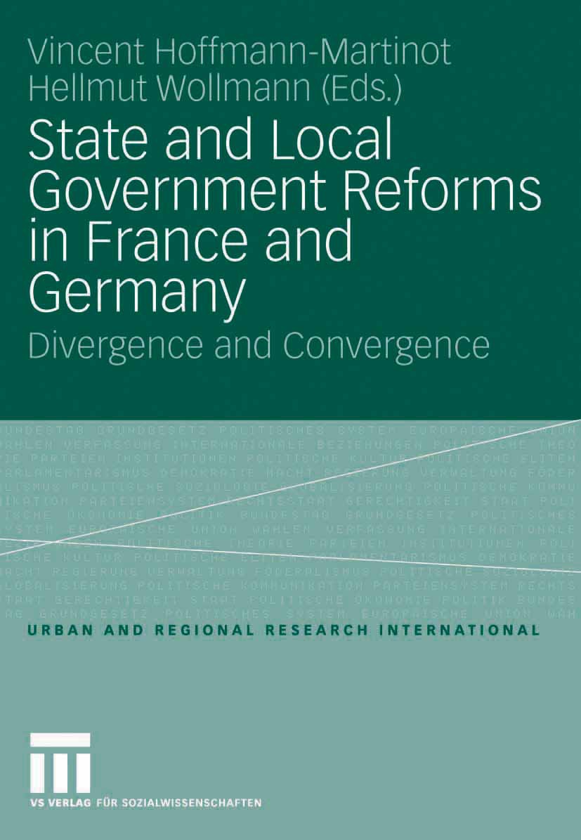 Hoffmann-Martinot, Vincent - State and Local Government Reforms in France and Germany, e-bok