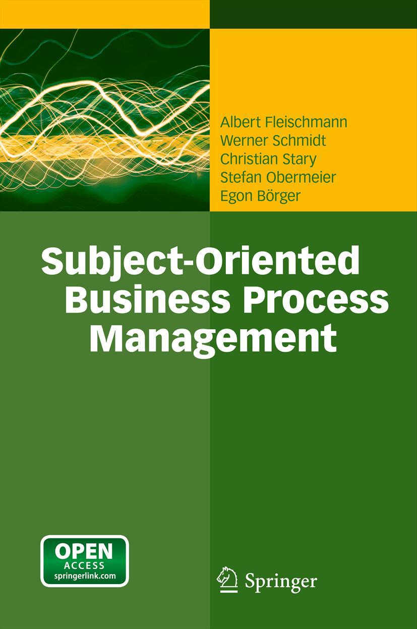 Börger, Egon - Subject-Oriented Business Process Management, ebook